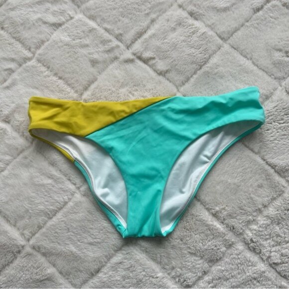Victoria's Secret | Blue & Yellow The Classic Hipster Bikini Bottom | Size Small - Picture 3 of 8
